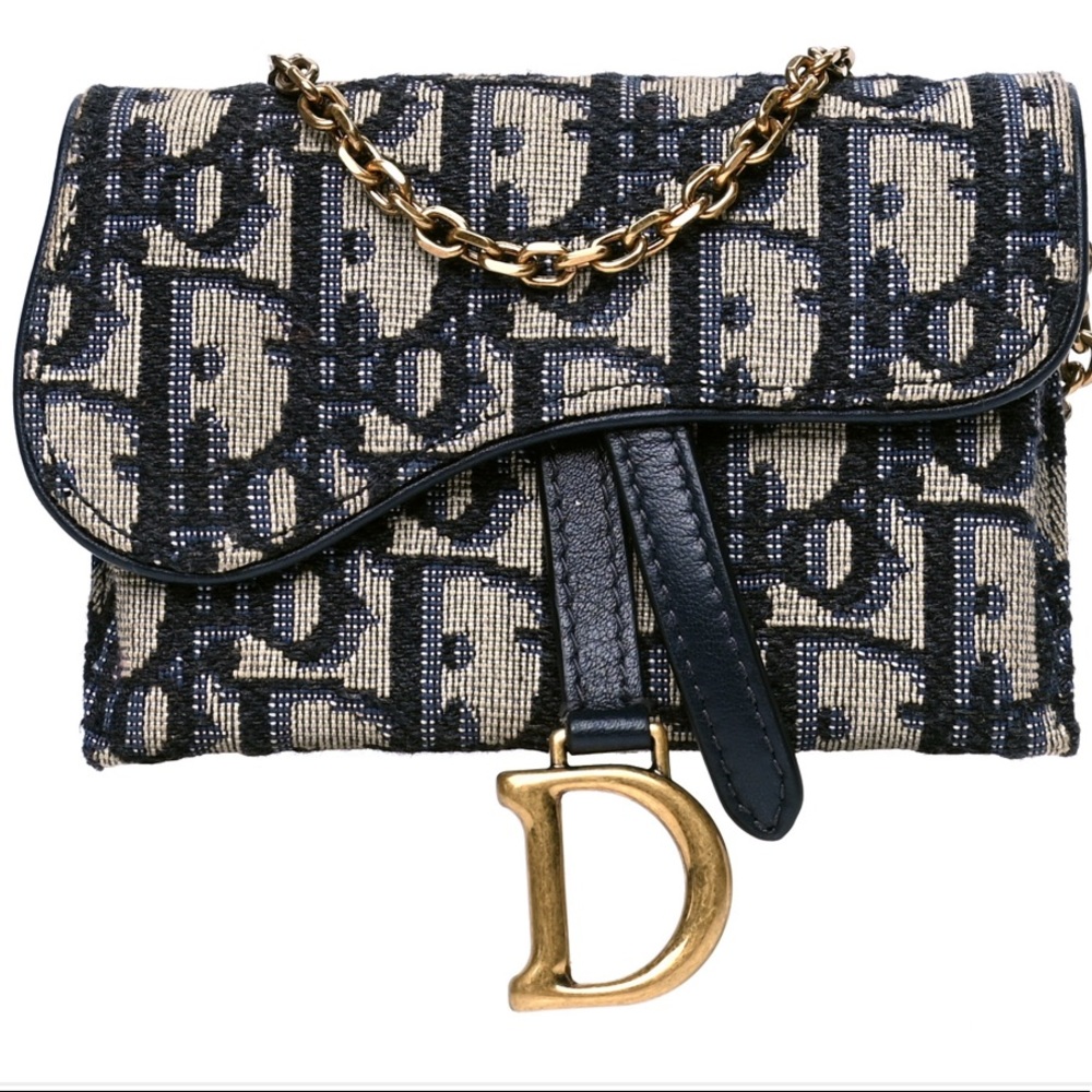 Nano saddle chain pouch